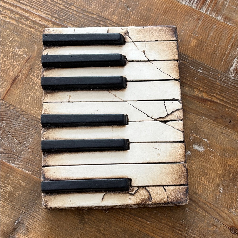 Sid Dickens Piano Keys Vintage Memory Plaque Retired T45 EXCELLENT CONDITION!